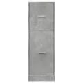 Armoire d'apothicaire gris béton 40x41x118 cm bois d'ingénierie