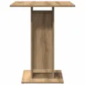 Table de bistro chêne artisanal 60x60x75 cm bois d'ingénierie