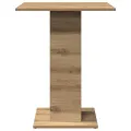 Table de bistro chêne artisanal 60x60x75 cm bois d'ingénierie