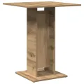 Table de bistro chêne artisanal 60x60x75 cm bois d'ingénierie