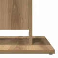 Table de bistro chêne artisanal 60x60x75 cm bois d'ingénierie