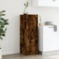 Armoire d'apothicaire chêne fumé 40x41x118 cm bois d'ingénierie