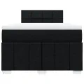 cadre de lit avec matelas Noir 120x200 cm Tissu