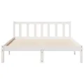 Cadre de lit extra long sans matelas 160x220 cm bois massif pin