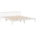 Cadre de lit extra long sans matelas 180x220 cm bois massif pin