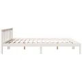 Cadre de lit extra long sans matelas 180x220 cm bois massif pin