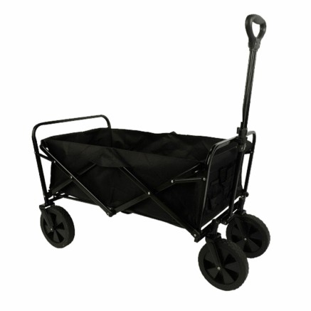 Marbueno Chariot Pliable Multiusages Acier 150 KG Noir Jardin, Plage,