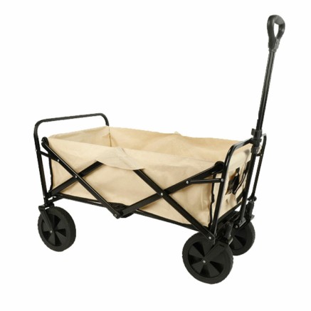 Marbueno Chariot Multiusages Pliable Acier 150 KG Beige Jardin, Plage