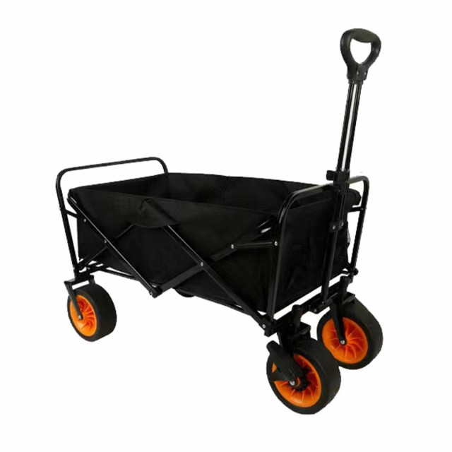 Marbueno Carrito Multiusos Plegable Acero 200 KG Negro Jardin, Playa y