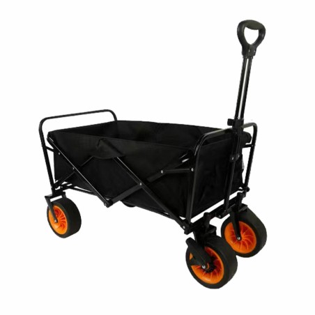 Marbueno Folding Multi-Purpose Trolley Steel 200 KG Black Garden, Beac