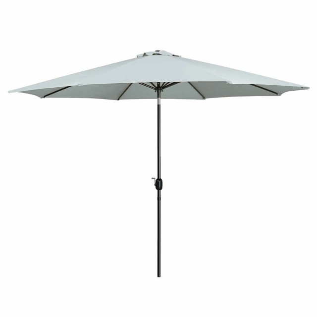 Marbueno Umbrella Steel 8 Ribs D270 cm Polyester White Garden, Pool, T