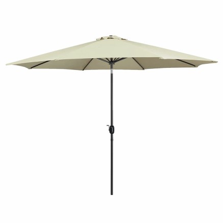 Marbueno Umbrella Steel 8 Ribs D300 cm Polyester Beige Garden, Pool, T