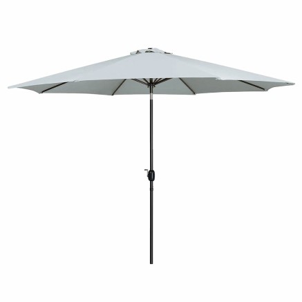 Marbueno Umbrella Steel 8 Ribs D300 cm Polyester White Garden, Pool, T