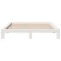 Cadre de lit sans matelas blanc 180x200 cm bois massif de pin
