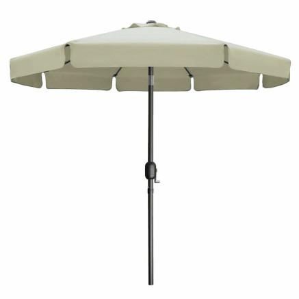 Marbueno Parasol Acero 8 Varillas D270 cm Poliéster Beige Jardín, Pi