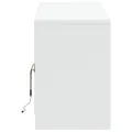 Meuble TV avec LED blanc 139,5x34x50 cm bois d'ingénierie