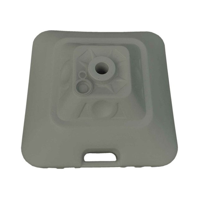 Marbueno Base Ombrellone Quadrato Plastica 45x45x27 cm 30L Bianco Giar