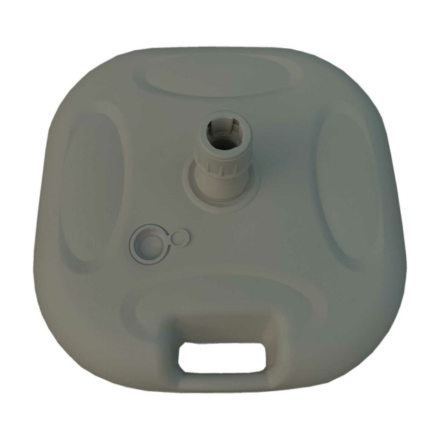 Marbueno Base Sombrilla Plástico 45x45x14 cm 20L Blanco Jardin, Pisci