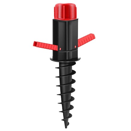 Marbueno Pincho Parasol Plastico Negro 37x6x6 cm Playa y Jardin 10505