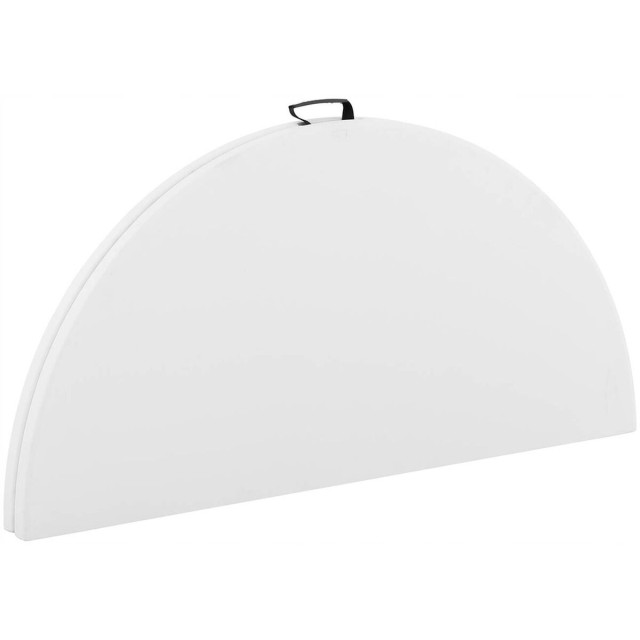 Marbueno Mesa Plegable Resina Blanco D.122x74 cm Catering, Playa y Cam