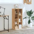 Bibliothèque chêne artisanal 50x25x105 cm bois d'ingénierie