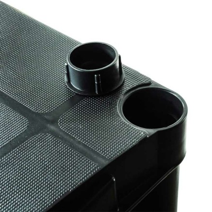 Marbueno Estanteria 3 Baldas Plastico Negro 61x31x91 cm Jardin 10536 2