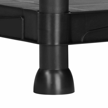 Marbueno Shelf 4 Shelves Black Plastic 61x31x131 cm Garden 10537