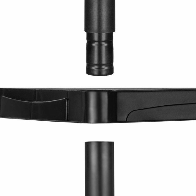 Marbueno Étagère 4 Étagères Plastique Noir 61x31x131 cm Jardin 105