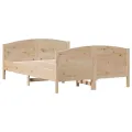 Cadre de lit sans matelas 120x190 cm bois de pin massif