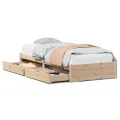 Cadre de lit sans matelas 90x190 cm bois de pin massif