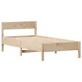 Cadre de lit sans matelas 75x190 cm bois de pin massif