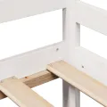 Lit de jour et tiroirs sans matelas blanc 90x190 cm bois massif
