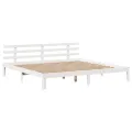 Cadre de lit avec tiroirs sans matelas blanc 180x200 cm