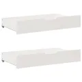 Cadre de lit avec tiroirs sans matelas blanc 90x200 cm