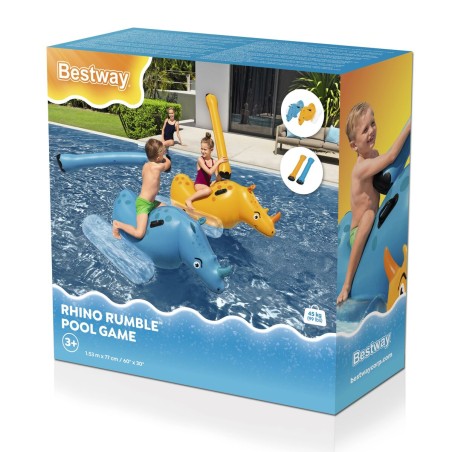 Bestway Juego Flotante Lucha de Rinocerontes 153x77 cm +3 Años Piscin