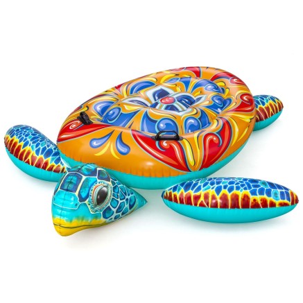 Bestway Tortue Gonflable Méditerranéenne avec Poignées 183x173 cm +