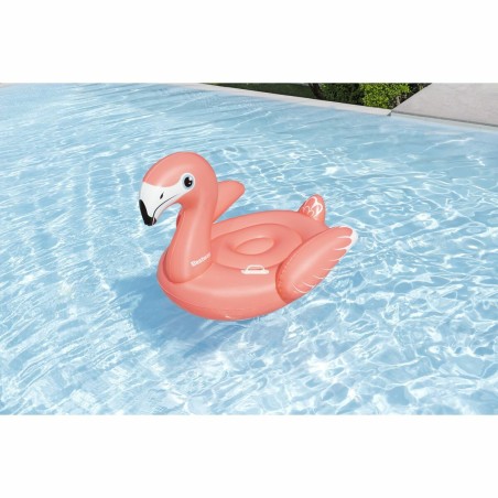 Bestway Flamant Rose Gonflable avec Poignées 138x107 cm +3 Ans Plage
