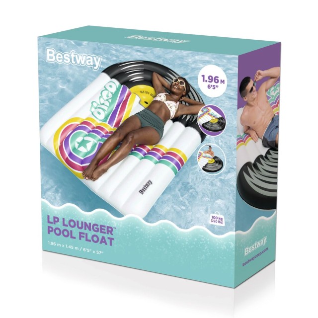 Bestway Matelas Gonflable Disco 196x145 cm Plage et Piscine 43837
