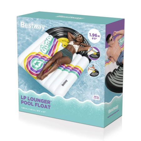 Bestway Matelas Gonflable Disco 196x145 cm Plage et Piscine 43837
