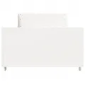 Cadre de lit sans matelas blanc 75x190 cm bois de pin massif