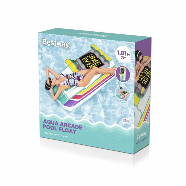 Bestway Colchoneta Gonfiabile Arcade 181x112 cm Spiaggia e Piscina 438
