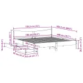 Cadre de lit avec tiroirs 180x200 cm bois de pin massif