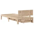 Cadre de lit avec tiroirs sans matelas 90x190 cm