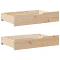 Cadre de lit avec tiroirs sans matelas 90x190 cm