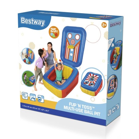 Bestway Piscine Gonflable Enfant Jeux avec Balles 110x81x62 cm +2 Ans