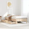 Cadre de lit sans matelas 90x200 cm bois de pin massif