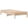 Cadre de lit sans matelas 90x200 cm bois de pin massif
