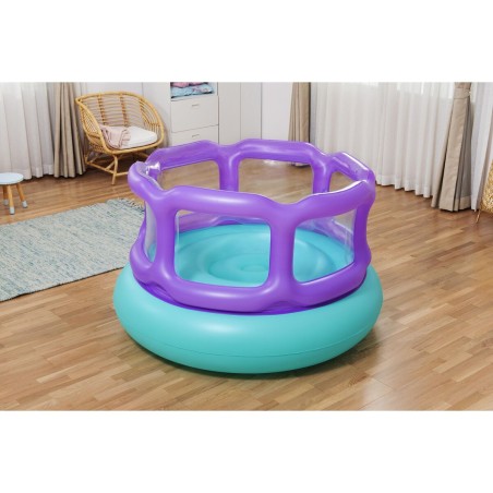Bestway Inflatable Bouncer with Balls 152x152x84 cm +3 Years Indoor &