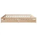 Cadre de lit sans matelas 180x200 cm bois massif de pin