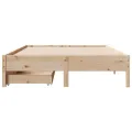 Cadre de lit sans matelas 160x200 cm bois massif de pin